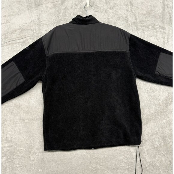 CHAPS FLEECE SOFT SHELL CLASSIC OUTDOOR BLACK LARGE MENS FULL ZIP JACKET - Picture 2 of 6